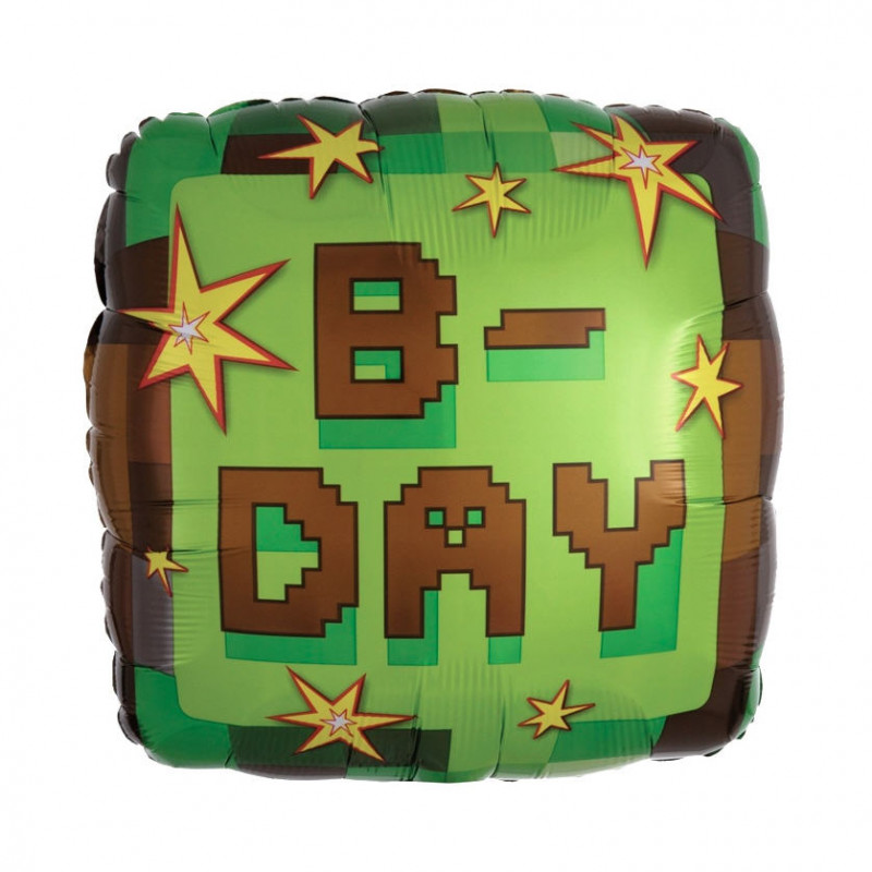 Воздушный шар 18 дюймов, TNT Party B-Day Пиксели