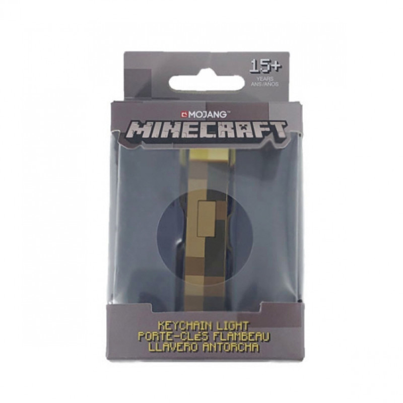 Брелок на ключи "Факел" Minecraft, светится при нажатии, 4 см (с USB зарядкой) — фото 10