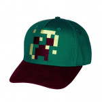 Бейсболка Minecraft Pixel Creeper (темная)