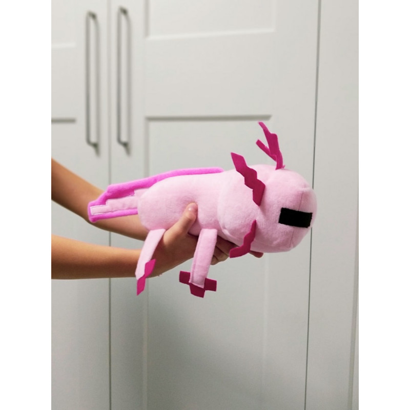 Мягкая игрушка "Пиксельный Аксолотль" Minecraft Pixel Axolotl 34 см — фото 11