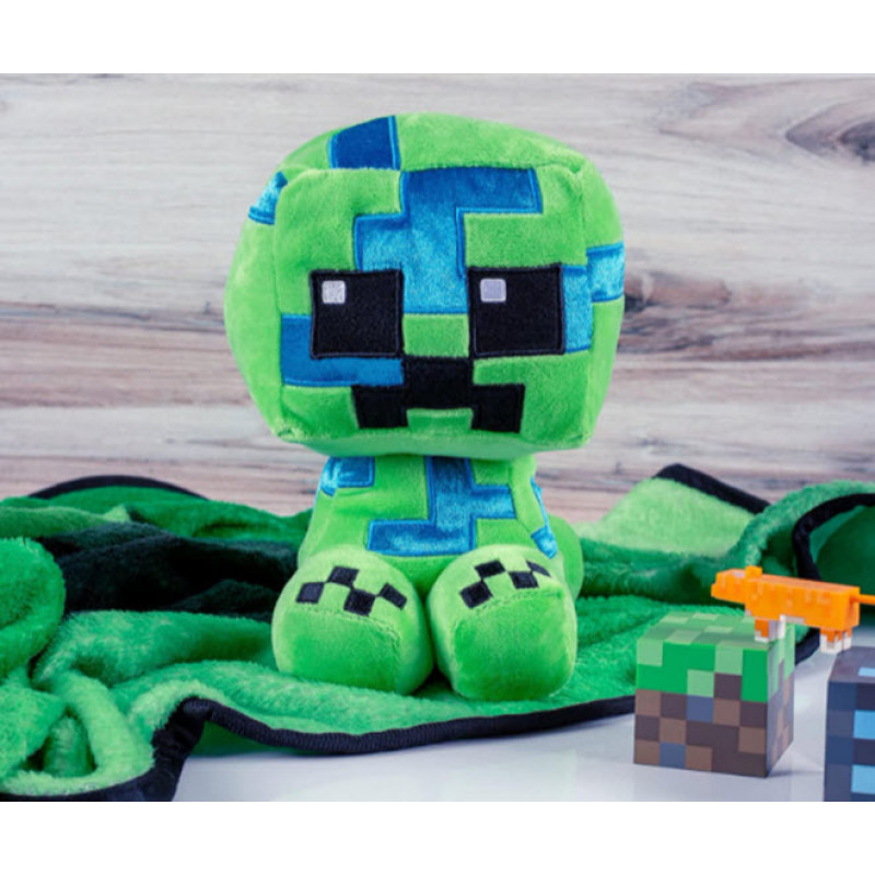 Мягкая игрушка Майнкрафт "Заряженный крипер" Crafter Charged Creeper 23 см — фото 4