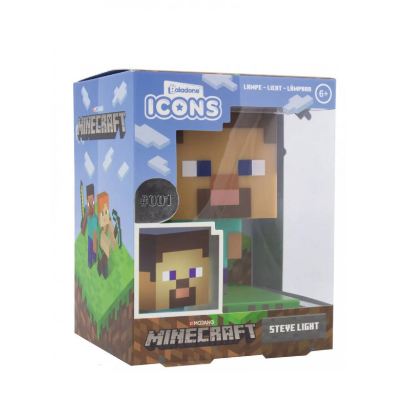 Светильник Minecraft Steve Icon light — фото 7