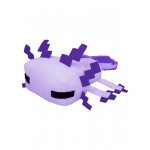Мягкая игрушка "Пиксельный Аксолотль" Minecraft Pixel Axolotl фиолетовый 34 см