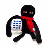 Мягкая игрушка Minecraft Enderman red scarf "Эндермен c лазуритовым блоком руды", 26 см