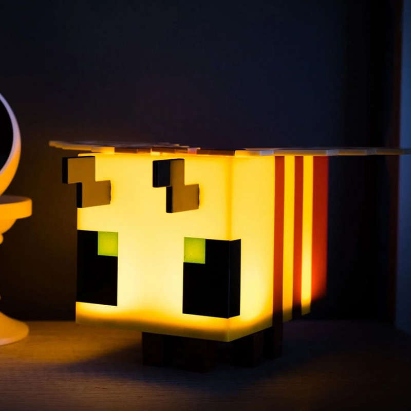 Светильник Майнкрафт "Пчела" Minecraft Bee желтый — фото 6