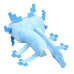 Мягкая игрушка "Пиксельный Аксолотль" Minecraft Pixel Axolotl голубой 34 см