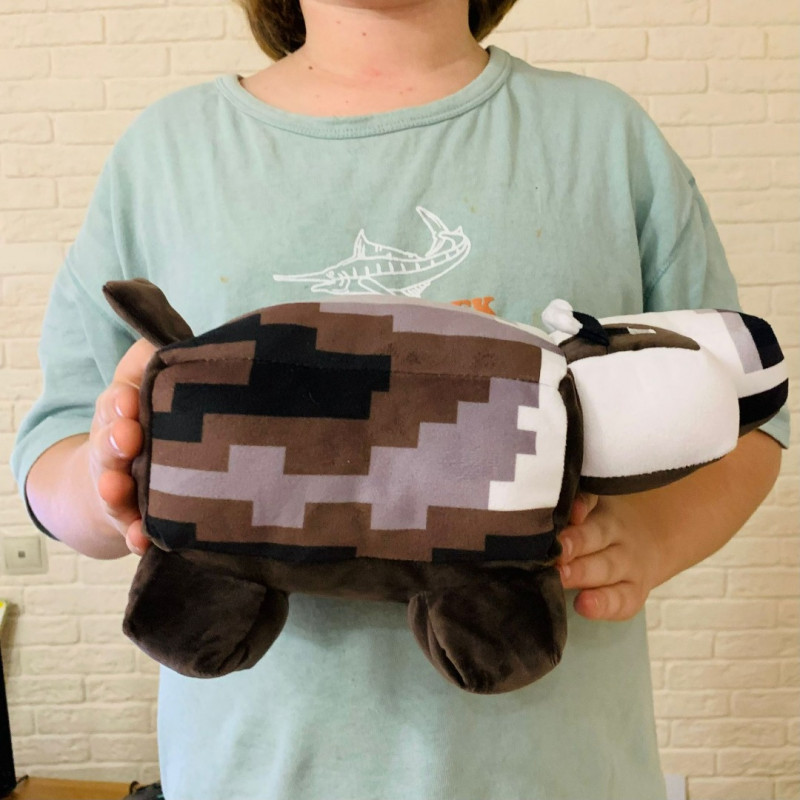 Мягкая игрушка Майнкрафт Барсук Minecraft Legends Badger 27 см — фото 4