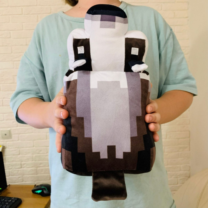Мягкая игрушка Майнкрафт Барсук Minecraft Legends Badger 27 см — фото 8