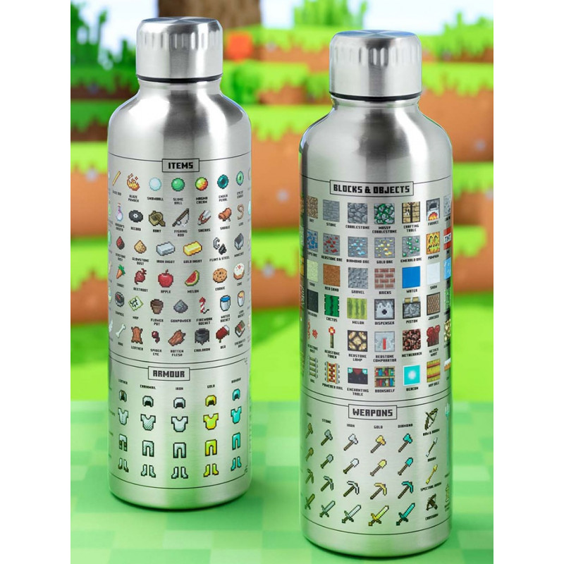 Бутылка для воды Minecraft Metal Water Bottle — фото 2