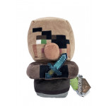 Мягкая игрушка Minecraft Pillager Разбойник с мечом 22 см