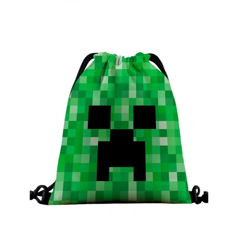 Мешок Minecraft для обуви 37x32см Крипер