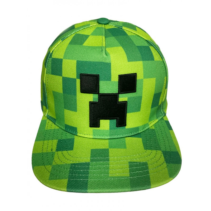 Бейсболка Minecraft "Крипер матрица" — фото 2