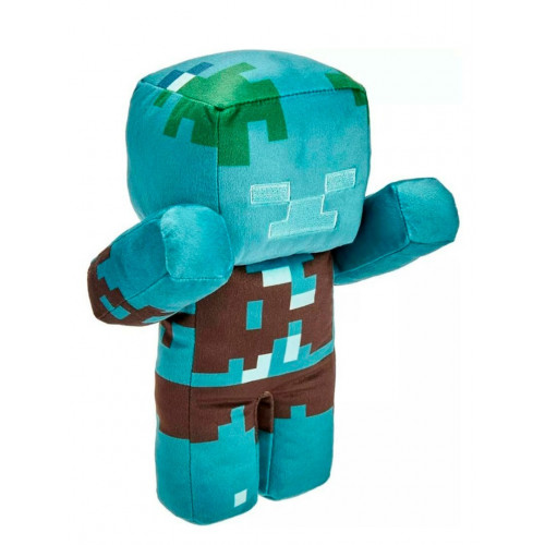 Мягкая игрушка Майнкрафт Drowned Zombie Большой Зомби