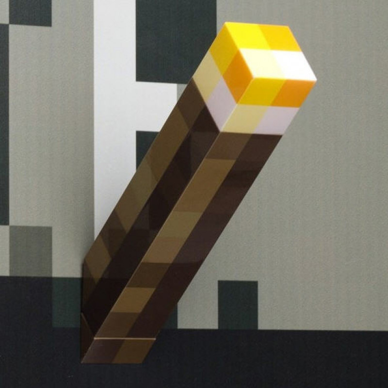 Светильник "Факел разноцветный" Minecraft Light-Up Torch с USB зарядкой — фото 3