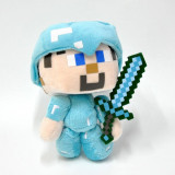 Мягкая игрушка Minecraft "Стив в алмазной броне", 17 см